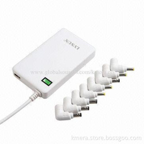 Ultra-slim Universal Notebook Power Adapters with LCD Display, 2.4A Maximum USB Output, Charging Pad